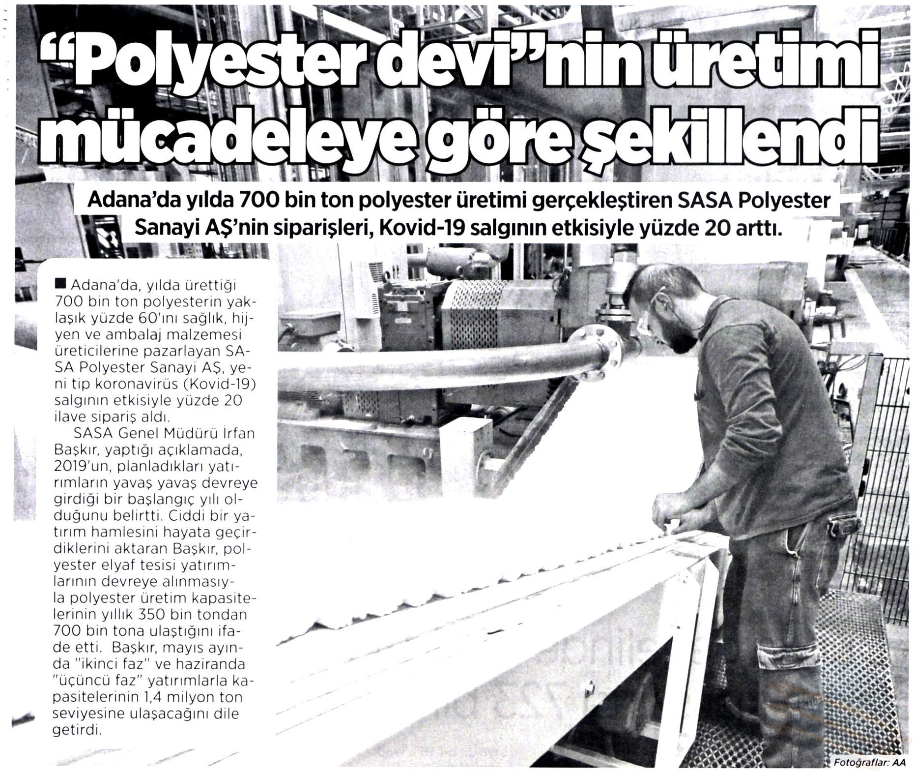Blog yazısı Polyester devi'nin üretimi mücadeleye göre şekillendiiçin resim