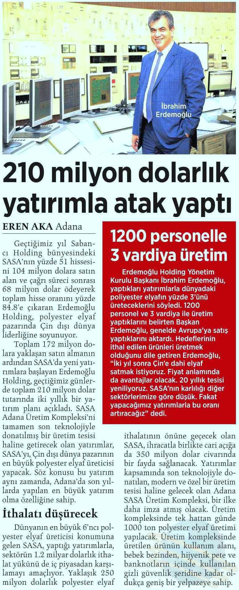 Blog yazısı 210 milyon dolarlık yatırımla atak yaptıiçin resim